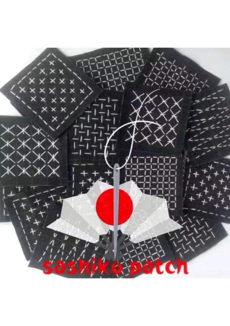 Sashiko patch denim khas jepang