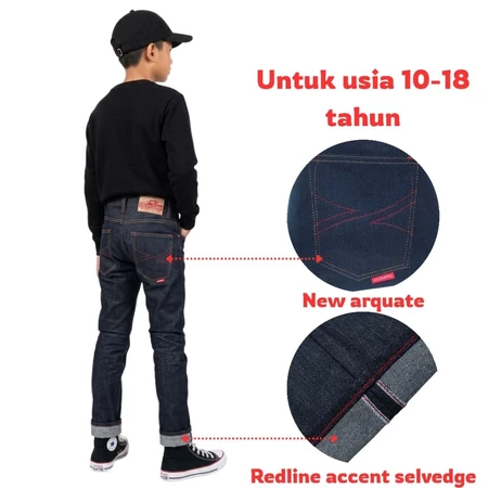 Celana Jeans Junior Size weft merah